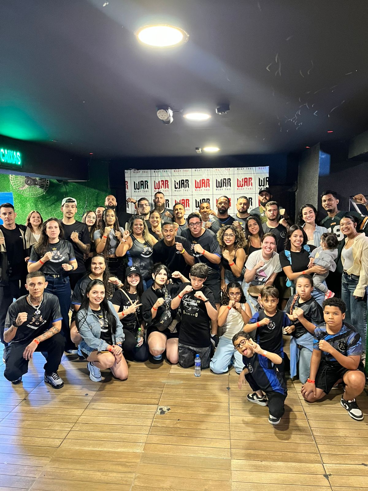 Equipe treinando